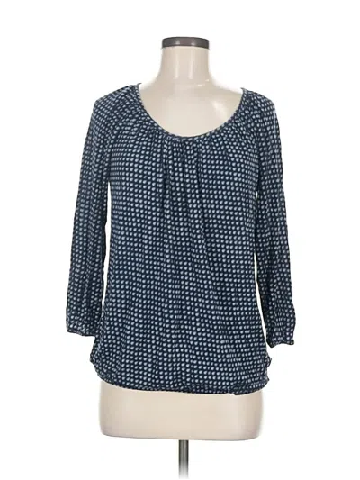 Pre-owned Michael Michael Kors 3/4 Sleeve Blouse In Blue