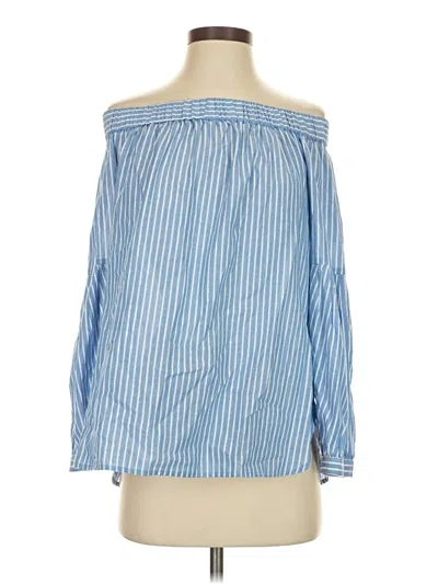 Pre-owned Michael Michael Kors 3/4 Sleeve Blouse In Blue