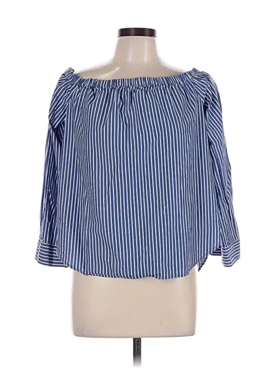 Pre-owned Michael Michael Kors 3/4 Sleeve Blouse In Blue