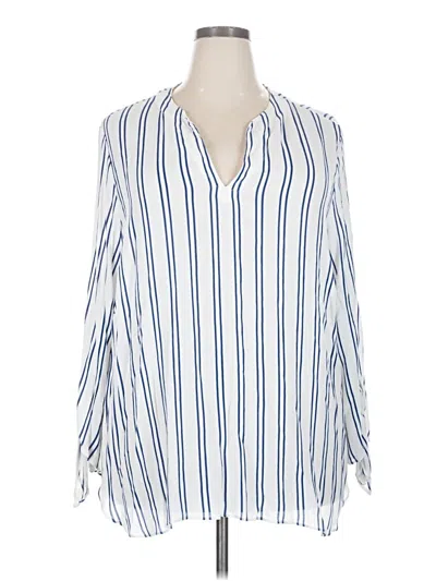 Michael Michael Kors 3/4 Sleeve Blouse In Blue