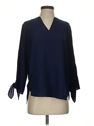 Pre-owned Michael Michael Kors 3/4 Sleeve Blouse In Blue