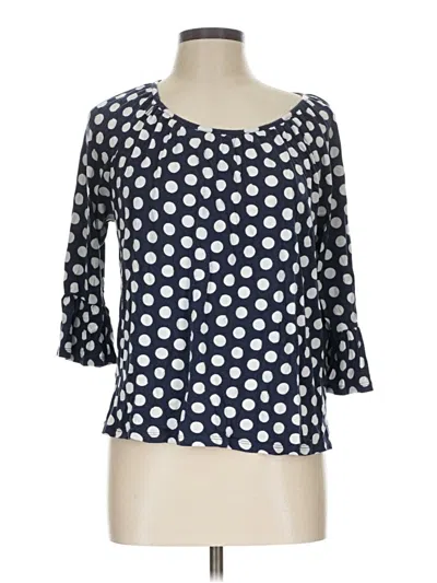 Pre-owned Michael Michael Kors 3/4 Sleeve Blouse In Blue