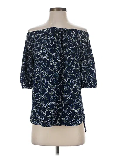 Pre-owned Michael Michael Kors 3/4 Sleeve Blouse In Blue