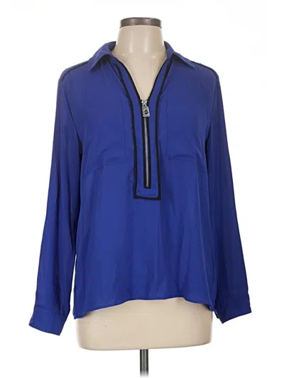 Pre-owned Michael Michael Kors 3/4 Sleeve Blouse In Blue