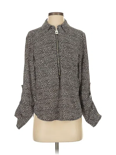Pre-owned Michael Michael Kors 3/4 Sleeve Blouse In Brown