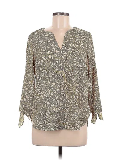 Pre-owned Michael Michael Kors 3/4 Sleeve Blouse In Brown