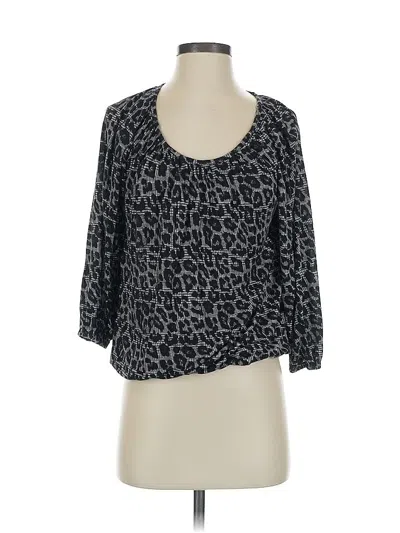 Pre-owned Michael Michael Kors 3/4 Sleeve Blouse In Gray