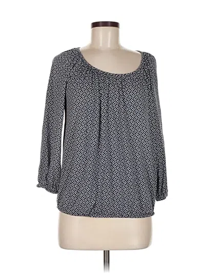 Pre-owned Michael Michael Kors 3/4 Sleeve Blouse In Gray