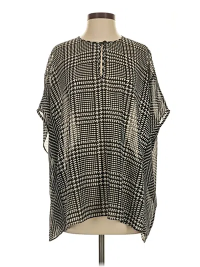 Pre-owned Michael Michael Kors 3/4 Sleeve Blouse In Gray