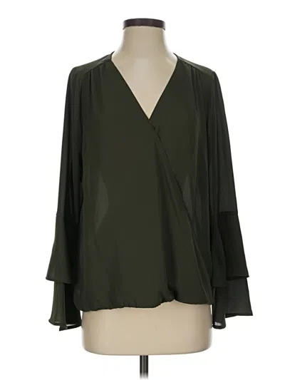 Pre-owned Michael Michael Kors 3/4 Sleeve Blouse In Green