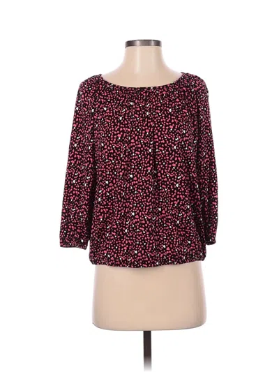 Pre-owned Michael Michael Kors 3/4 Sleeve Blouse In Pink