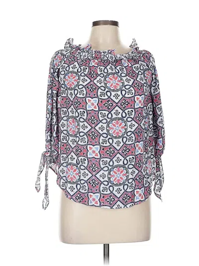 Pre-owned Michael Michael Kors 3/4 Sleeve Blouse In Pink
