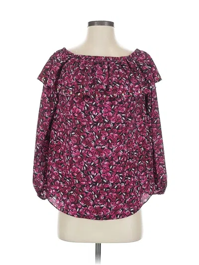 Pre-owned Michael Michael Kors 3/4 Sleeve Blouse In Pink