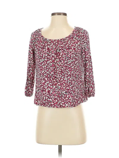 Pre-owned Michael Michael Kors 3/4 Sleeve Blouse In Pink