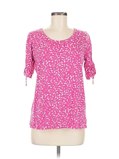 Pre-owned Michael Michael Kors 3/4 Sleeve Blouse In Pink