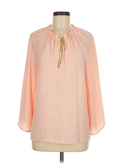 Pre-owned Michael Michael Kors 3/4 Sleeve Blouse In Pink