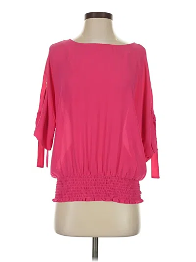 Pre-owned Michael Michael Kors 3/4 Sleeve Blouse In Pink