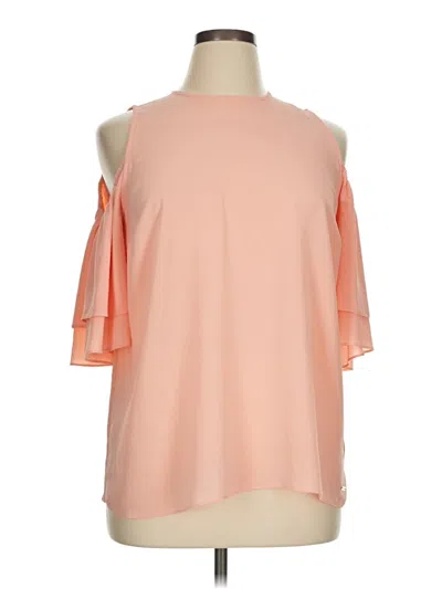 Pre-owned Michael Michael Kors 3/4 Sleeve Blouse In Pink