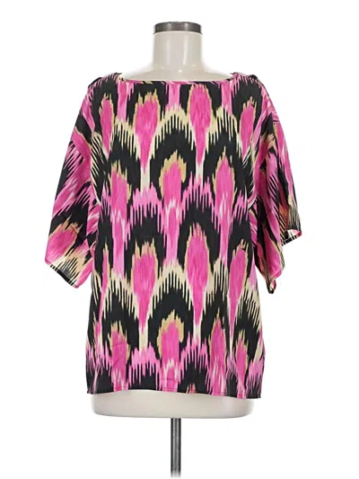 Pre-owned Michael Michael Kors 3/4 Sleeve Blouse In Pink