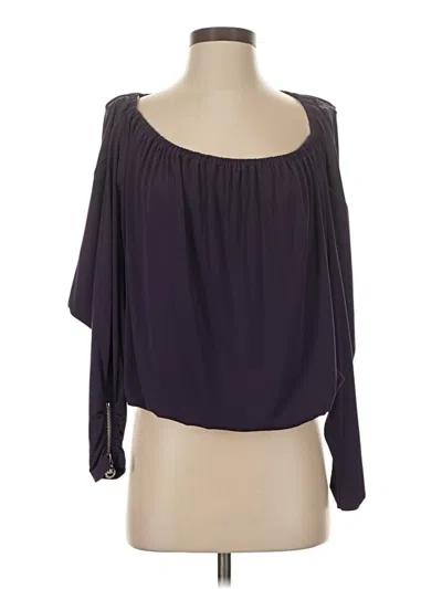 Pre-owned Michael Michael Kors 3/4 Sleeve Blouse In Purple
