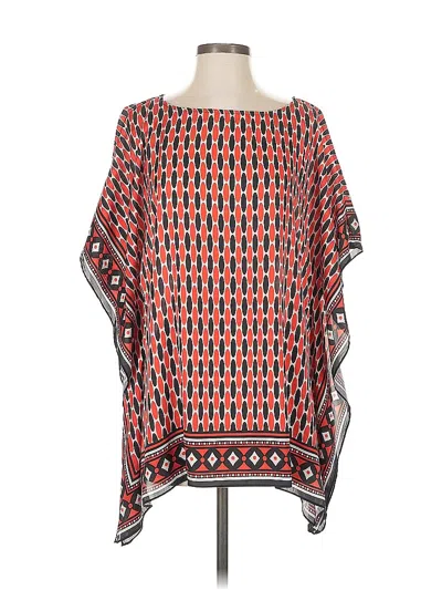 Pre-owned Michael Michael Kors 3/4 Sleeve Blouse In Red