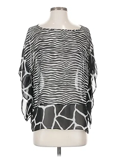 Pre-owned Michael Michael Kors 3/4 Sleeve Blouse In Silver