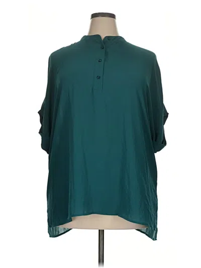 Michael Michael Kors 3/4 Sleeve Blouse In Green