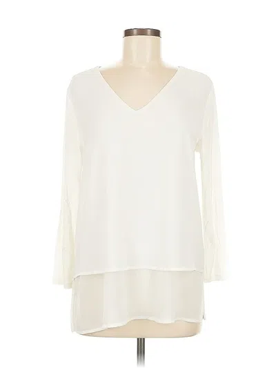 Pre-owned Michael Michael Kors 3/4 Sleeve Blouse In White