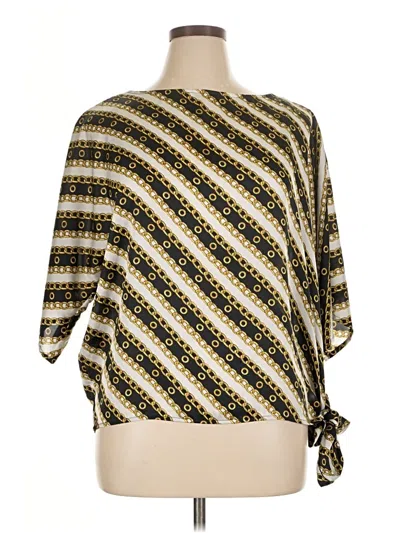 Pre-owned Michael Michael Kors 3/4 Sleeve Blouse In White