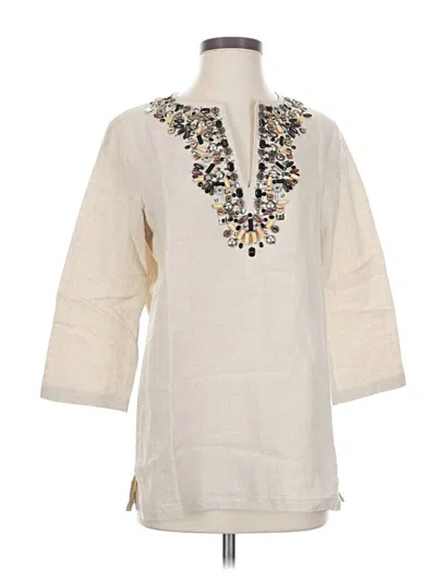 Pre-owned Michael Michael Kors 3/4 Sleeve Blouse In White