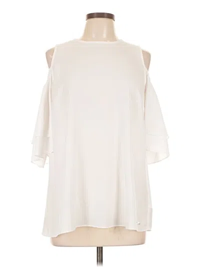 Pre-owned Michael Michael Kors 3/4 Sleeve Blouse In White