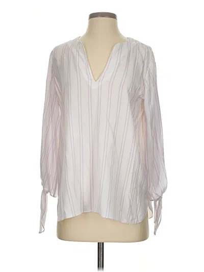 Pre-owned Michael Michael Kors 3/4 Sleeve Blouse In White