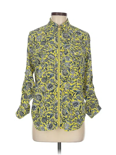 Pre-owned Michael Michael Kors 3/4 Sleeve Blouse In Yellow