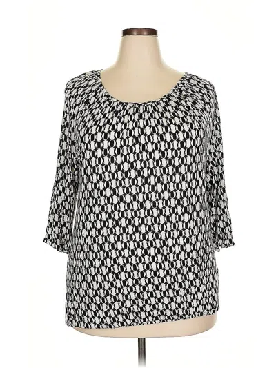 Pre-owned Michael Michael Kors 3/4 Sleeve T-shirt In Black