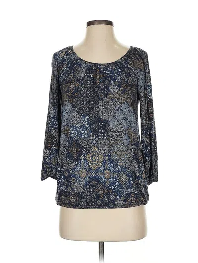 Pre-owned Michael Michael Kors 3/4 Sleeve T-shirt In Blue