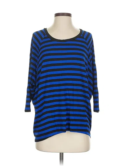 Pre-owned Michael Michael Kors 3/4 Sleeve T-shirt In Blue