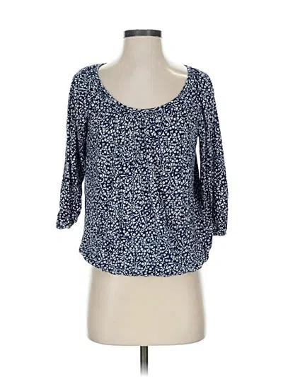 Pre-owned Michael Michael Kors 3/4 Sleeve T-shirt In Blue