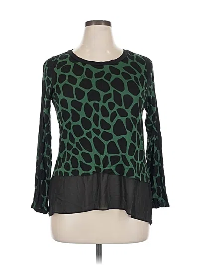 Pre-owned Michael Michael Kors 3/4 Sleeve T-shirt In Green