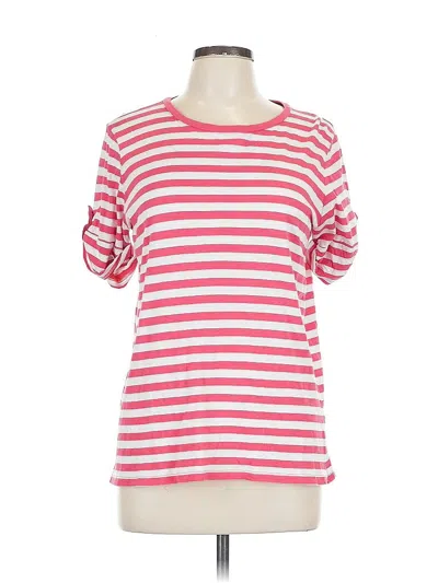 Pre-owned Michael Michael Kors 3/4 Sleeve T-shirt In Pink
