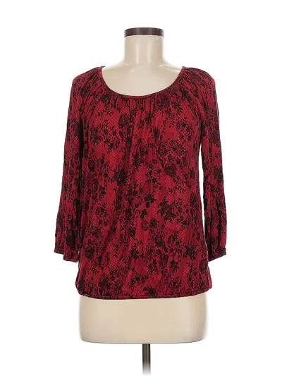 Pre-owned Michael Michael Kors 3/4 Sleeve T-shirt In Red