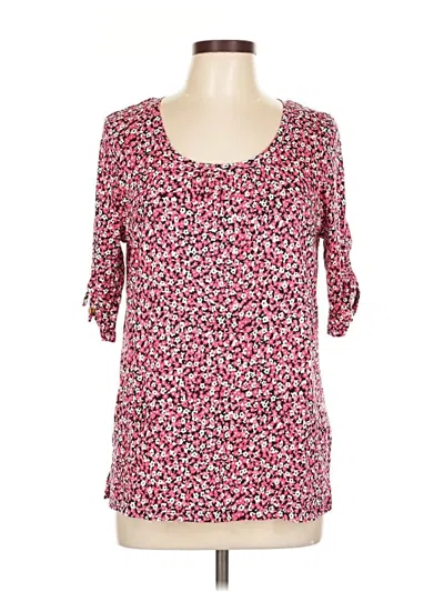 Pre-owned Michael Michael Kors 3/4 Sleeve T-shirt In Red