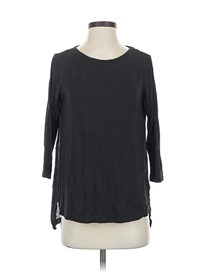 Pre-owned Michael Michael Kors 3/4 Sleeve Top Black Boatneck Tops