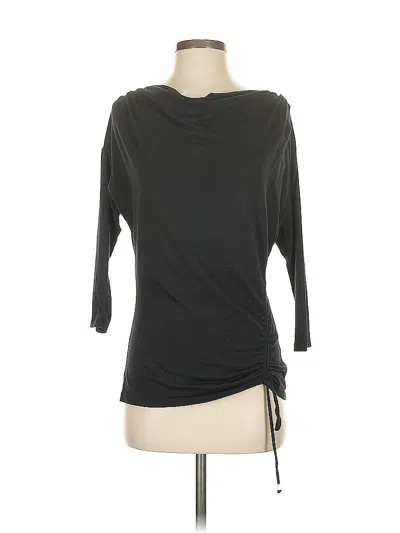 Pre-owned Michael Michael Kors 3/4 Sleeve Top Black One Shoulder Neckline Tops