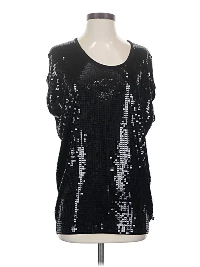 Pre-owned Michael Michael Kors 3/4 Sleeve Top Black Sweetheart Neckline Tops