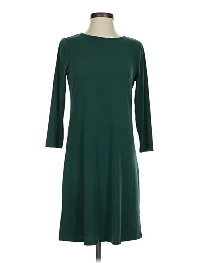 Pre-owned Michael Michael Kors 3/4 Sleeve Top Green Boatneck Tops