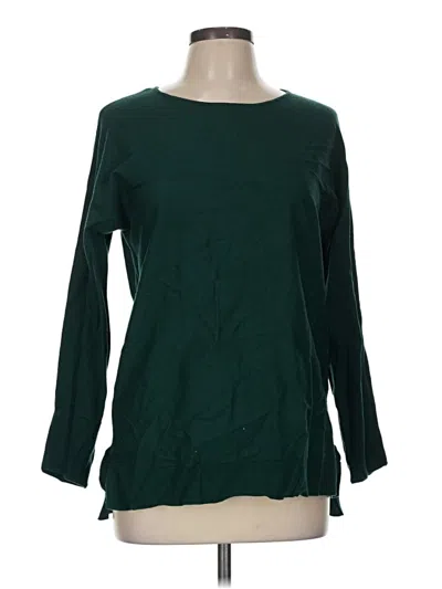Pre-owned Michael Michael Kors 3/4 Sleeve Top Green Boatneck Tops
