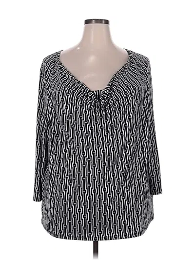 Pre-owned Michael Michael Kors 3/4 Sleeve T-shirt In Black
