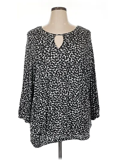 Pre-owned Michael Michael Kors 3/4 Sleeve T-shirt In Black