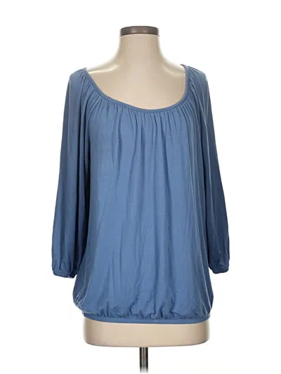 Pre-owned Michael Michael Kors 3/4 Sleeve T-shirt In Blue