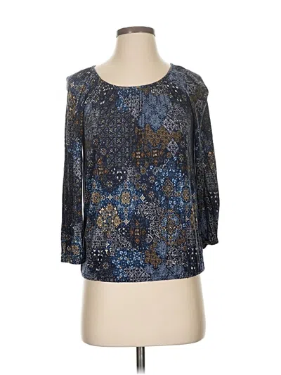 Pre-owned Michael Michael Kors 3/4 Sleeve T-shirt In Blue